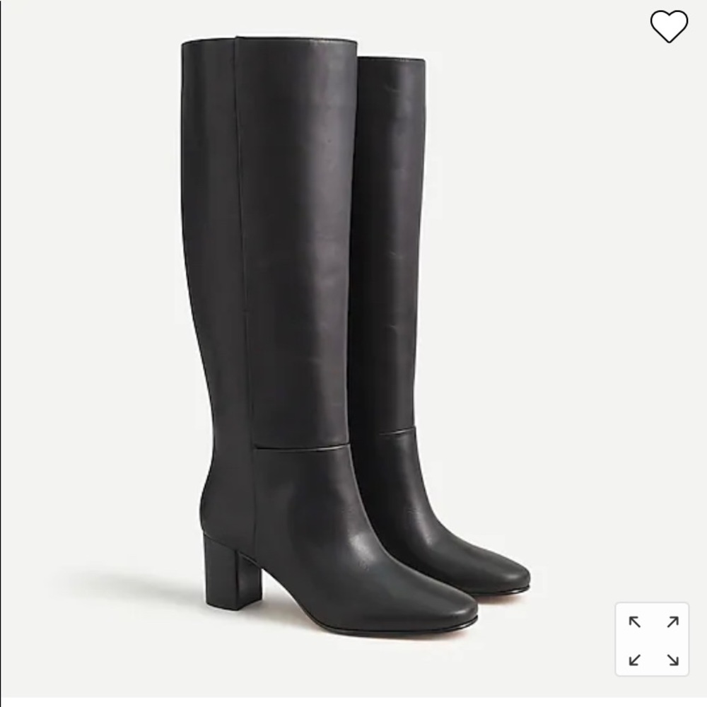 J Crew Tall Slouch Willa Boots Leather NWT